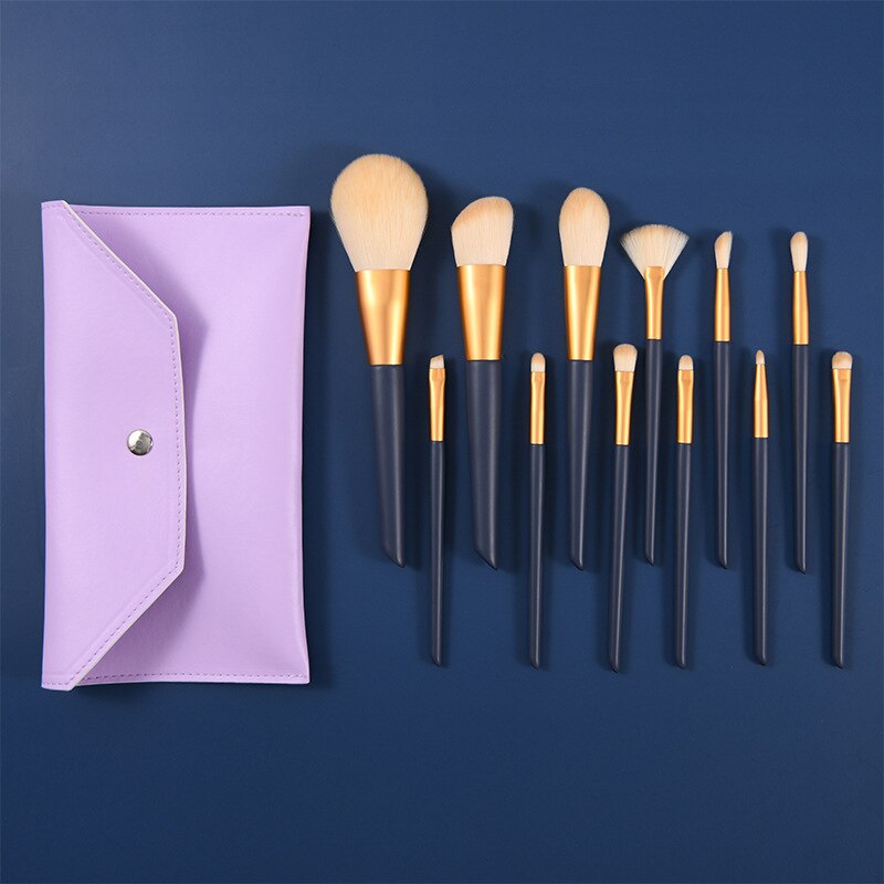 12PCS Natural Hair Makeup Brushes-Makeup Brushes-UNIQSO Canada
