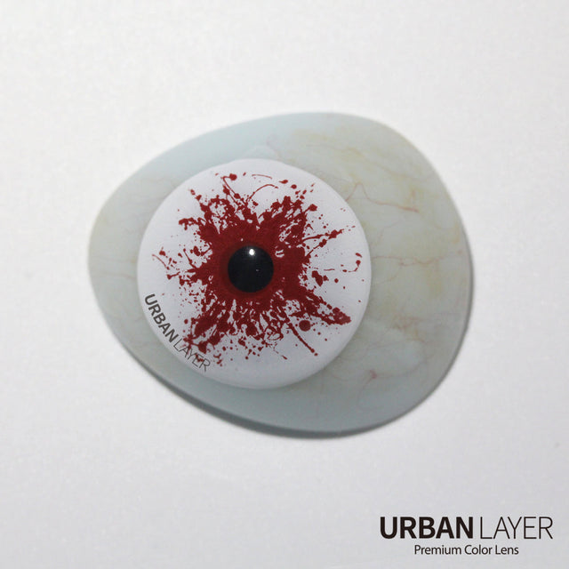 Sweety Mini Sclera Red Splash (1 lens/pack)-Mini Sclera Contacts-UNIQSO