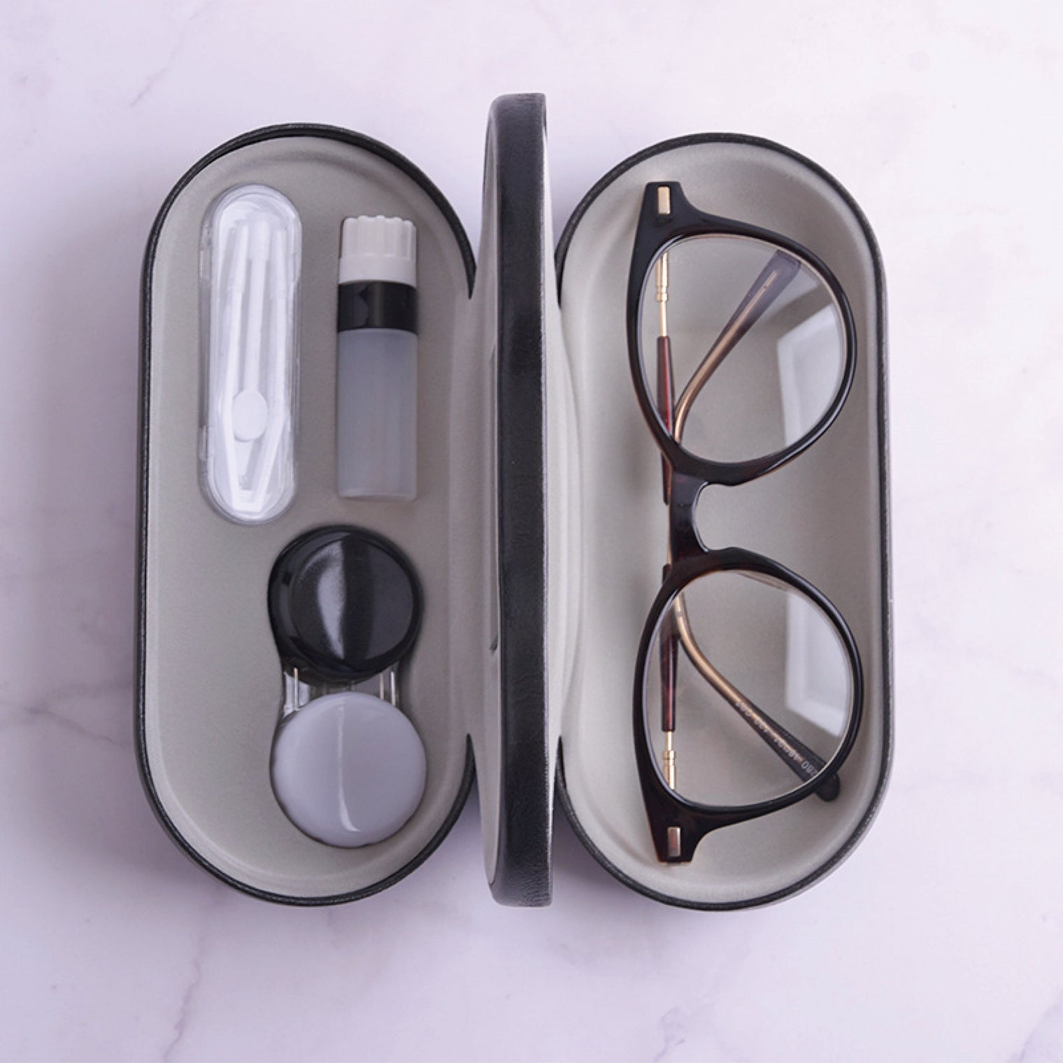2 In-1 Case For Eyeglasses & Contact Lenses-Lens Case-UNIQSO Canada