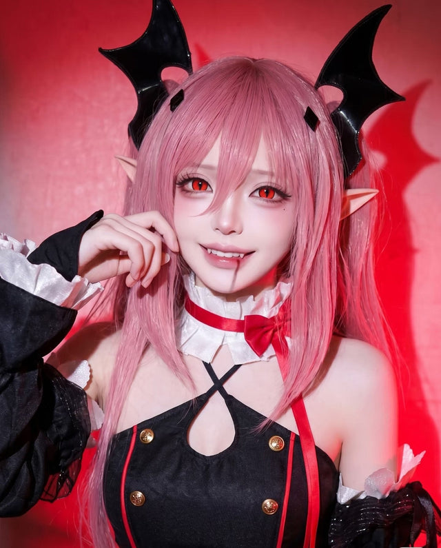LumiDukki Feline Gleam Red (2 lenses/pack)-Colored Contacts-UNIQSO