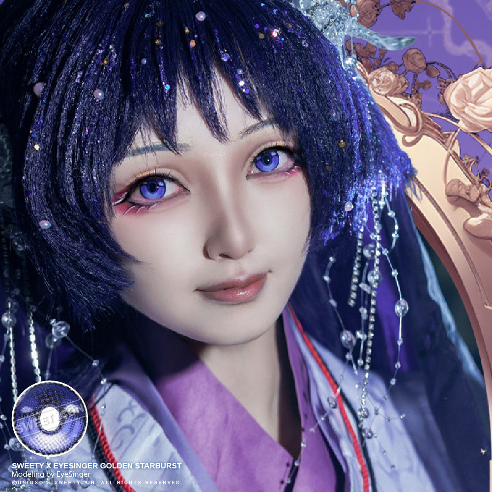 Sweety x Eyesinger Indigo Thunder Eye (2 lenses/pack)-Colored Contacts-UNIQSO Canada