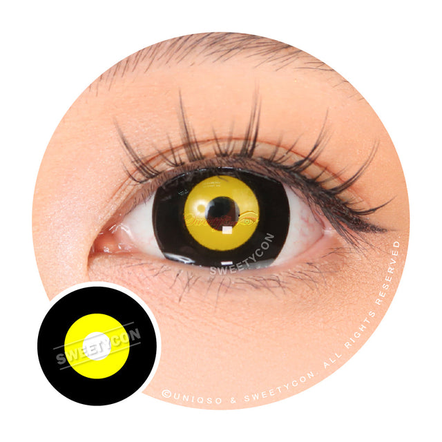 Sweety Mini Sclera Yellow Ghoul(1 lens/pack)-Mini Sclera Contacts-UNIQSO