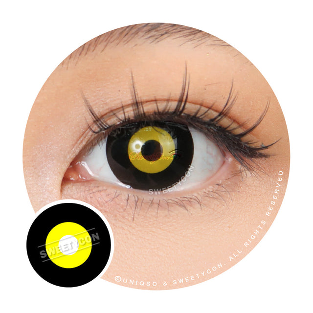 Sweety Mini Yellow Ghoul - 14.5mm (1 lens/pack)-Crazy Contacts-UNIQSO