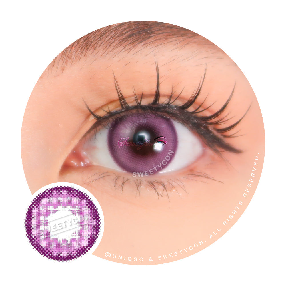 Sweety Halo Purple (1 lens/pack)-Colored Contacts-UNIQSO Canada