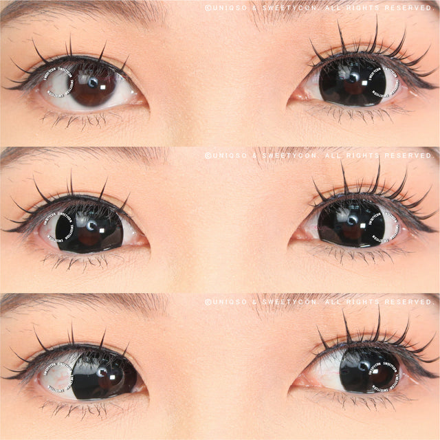 Sweety Mini Sclera Lens Black Titan (1 lens/pack)-Mini Sclera Contacts-UNIQSO