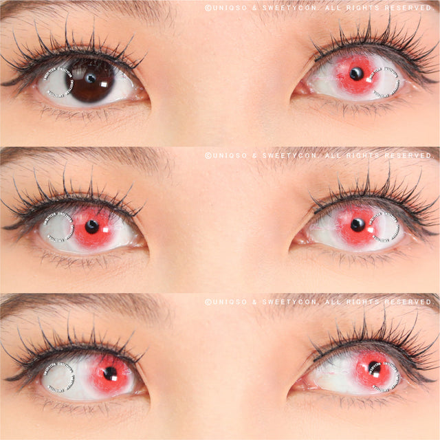Sweety Crazy Chaos Eye Red (1 lens/pack)
