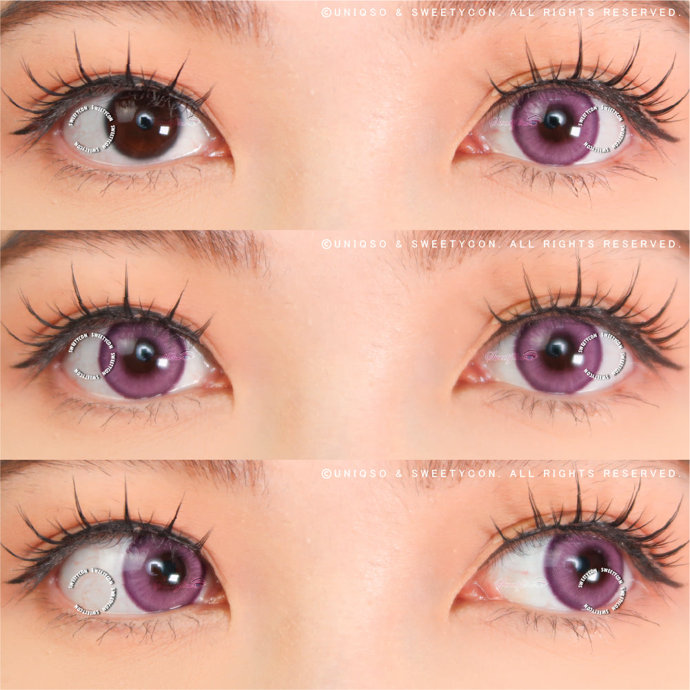Sweety Halo Purple (1 lens/pack)-Colored Contacts-UNIQSO Canada