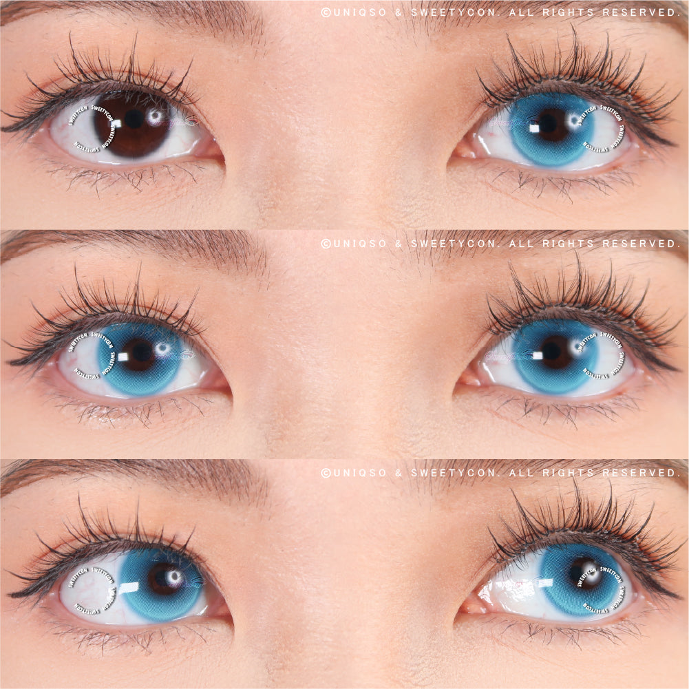 Sweety Monaco Blue (1 lens/pack)-Colored Contacts-UNIQSO Canada
