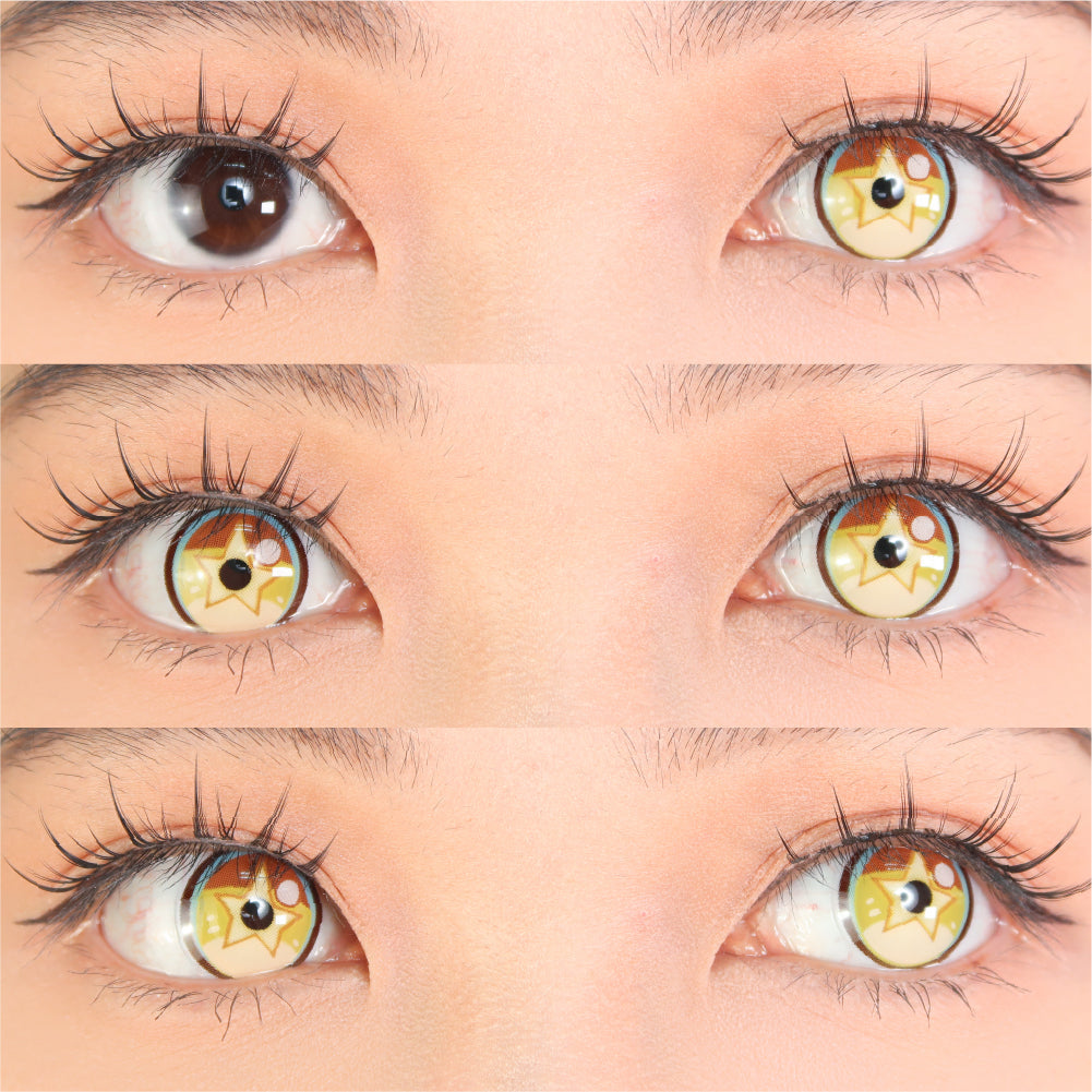 Sweety x Eyesinger Golden Starburst (2 lenses/pack)-Colored Contacts-UNIQSO Canada