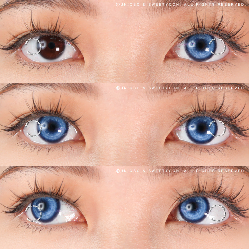Sweety Koi Brilliant Blue (1 lens/pack)-Colored Contacts-UNIQSO