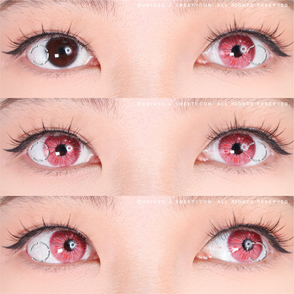 Sweety Crazy Lollipop Pink (1 lens/pack)-Colored Contacts-UNIQSO