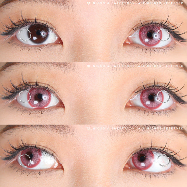 1 Day Sweety Fruit Juice Pink (2 or 10 lenses/pack)-Colored Contacts-UNIQSO