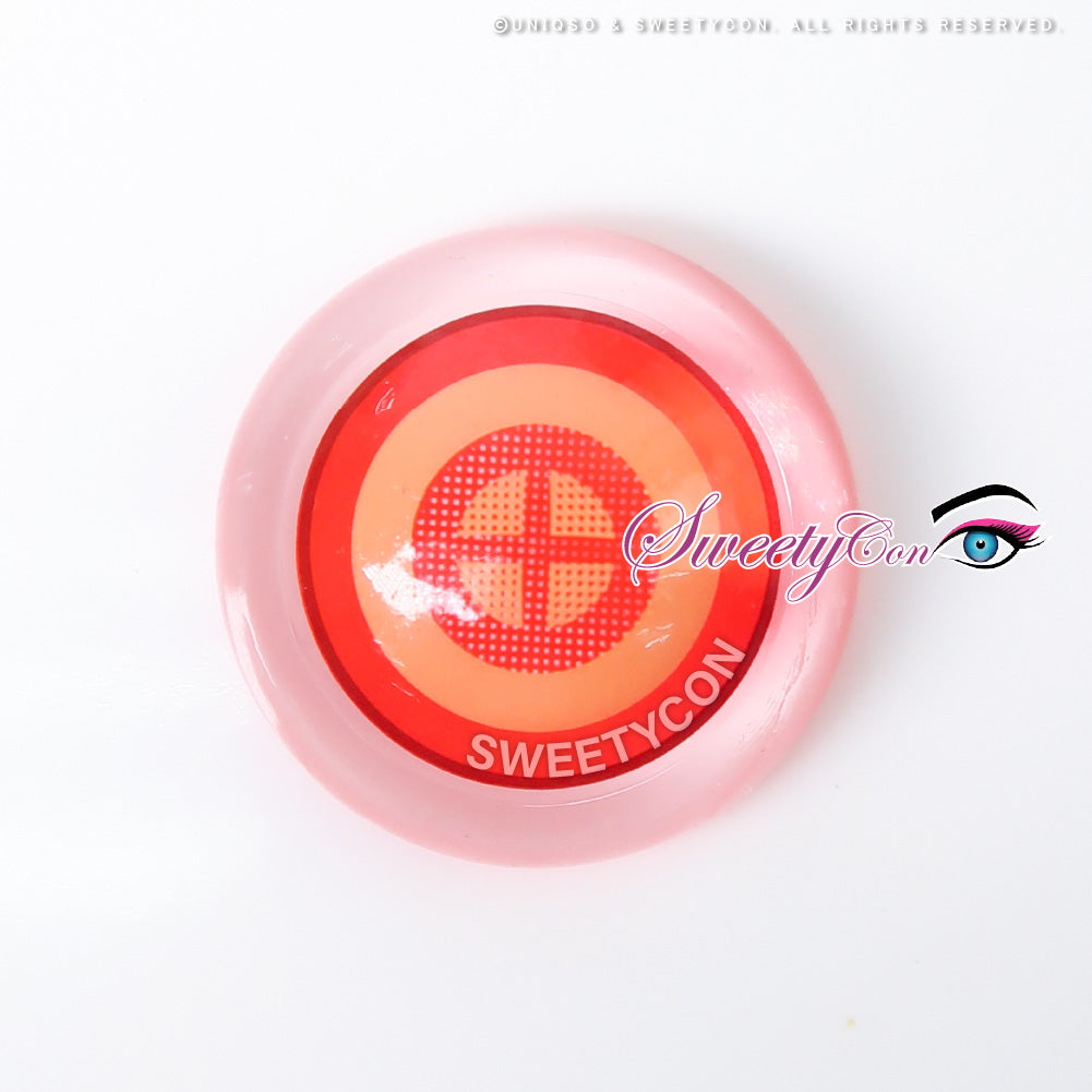 Sweety Crazy Red Target (Chainsaw Man - Power) (1 lens/pack)-Crazy Contacts-UNIQSO