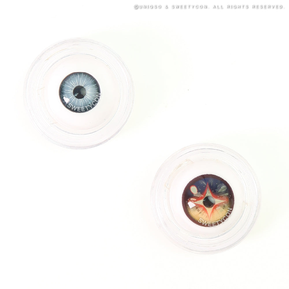 Sweety x Eyesinger Amber Star Crest (2 lenses/pack)-Colored Contacts-UNIQSO Canada