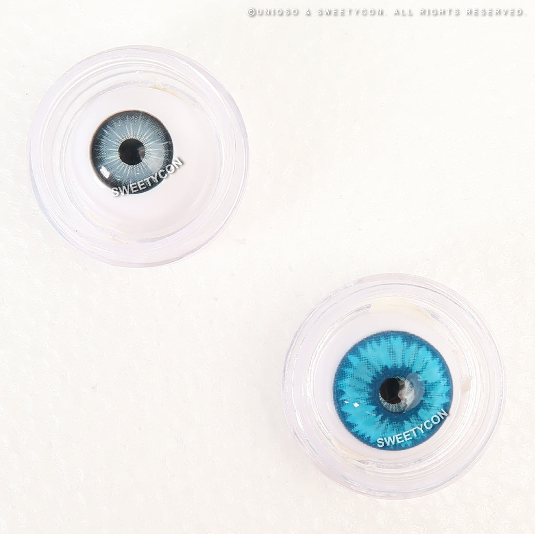 Sweety Mini Sclera Elf Blue (1 lens/pack)-Mini Sclera Contacts-UNIQSO