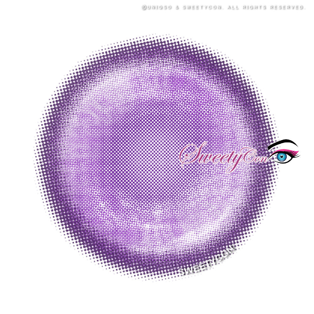Sweety Delulu Violet (1 lens/pack)-Colored Contacts-UNIQSO