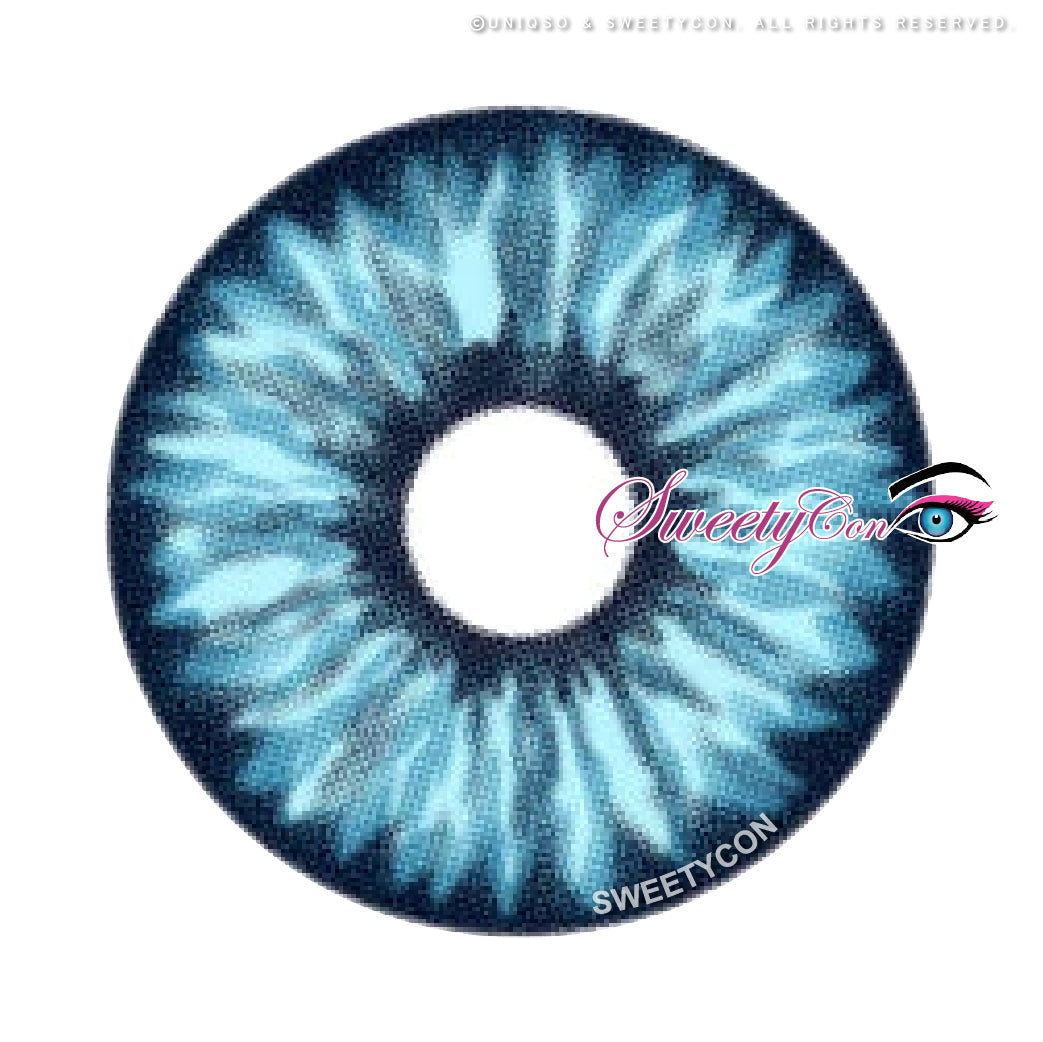 Sweety Mini Sclera Elf Blue (1 lens/pack)-Mini Sclera Contacts-UNIQSO