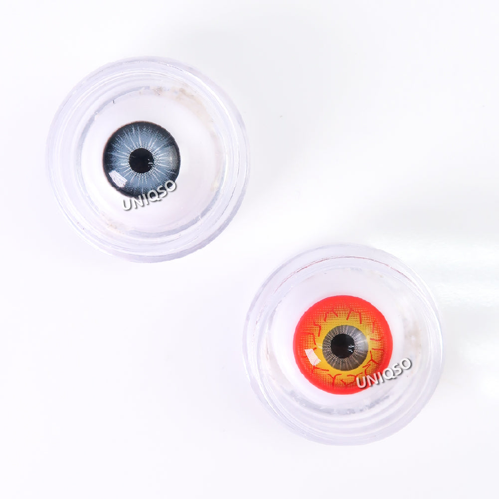 Coscon Crazy with Power - Inferno Crack (1 lens/pack)-Crazy Contacts-UNIQSO Canada