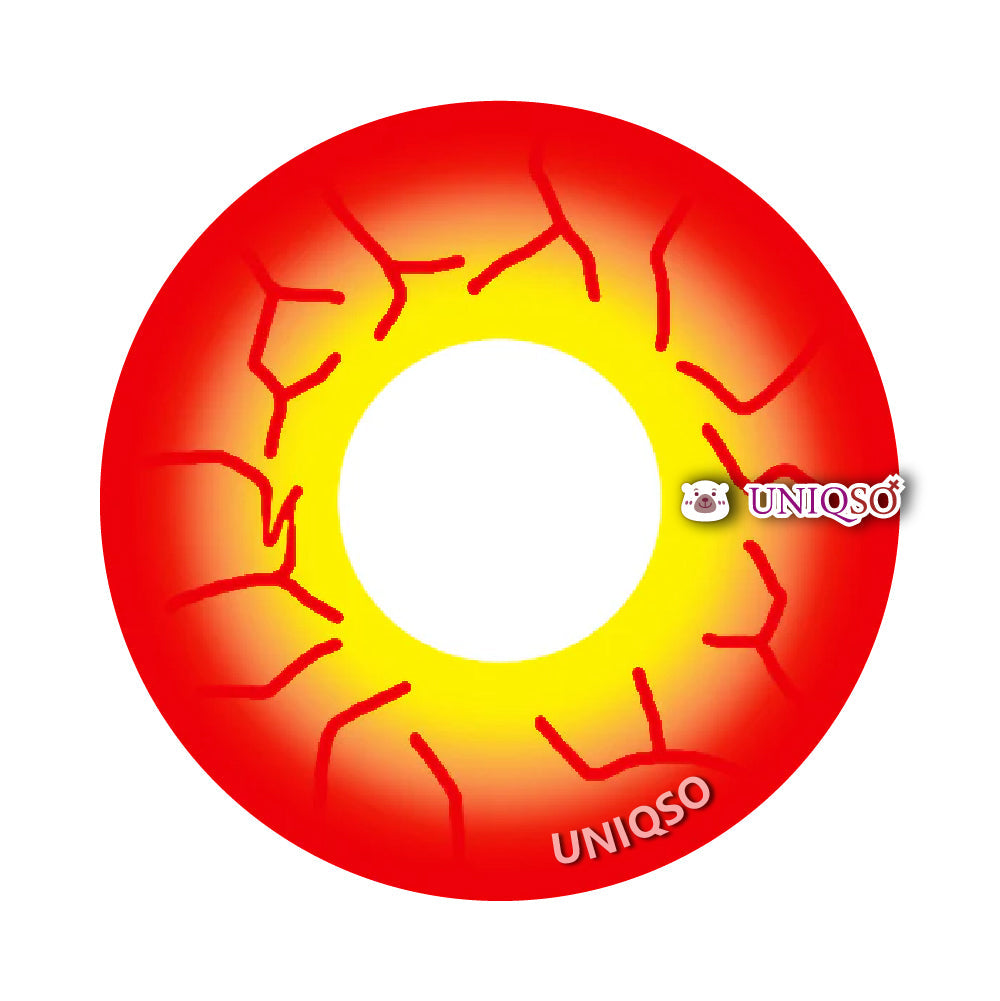 Coscon Crazy with Power - Inferno Crack (1 lens/pack)-Crazy Contacts-UNIQSO Canada