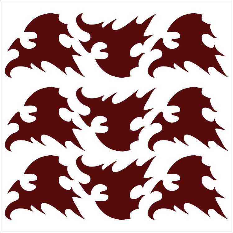 Demon Killer Tattoo Sticker Fire Style B-Cosplay Accessories-UNIQSO