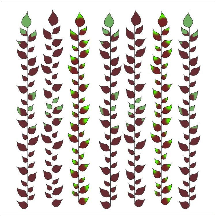 Demon Killer Tattoo Sticker Pink Red Leaf-Cosplay Accessories-UNIQSO