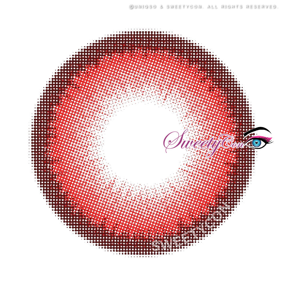Sweety Halo Red (1 lens/pack)-Colored Contacts-UNIQSO Canada