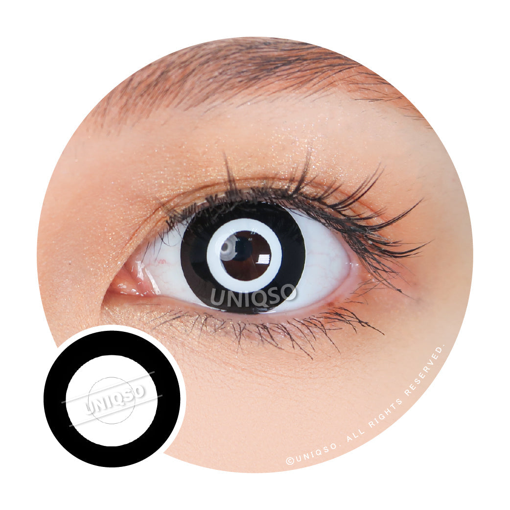 Kazzue Crazy Mono Goth (1 lens/pack)-Colored Contacts-UNIQSO Canada