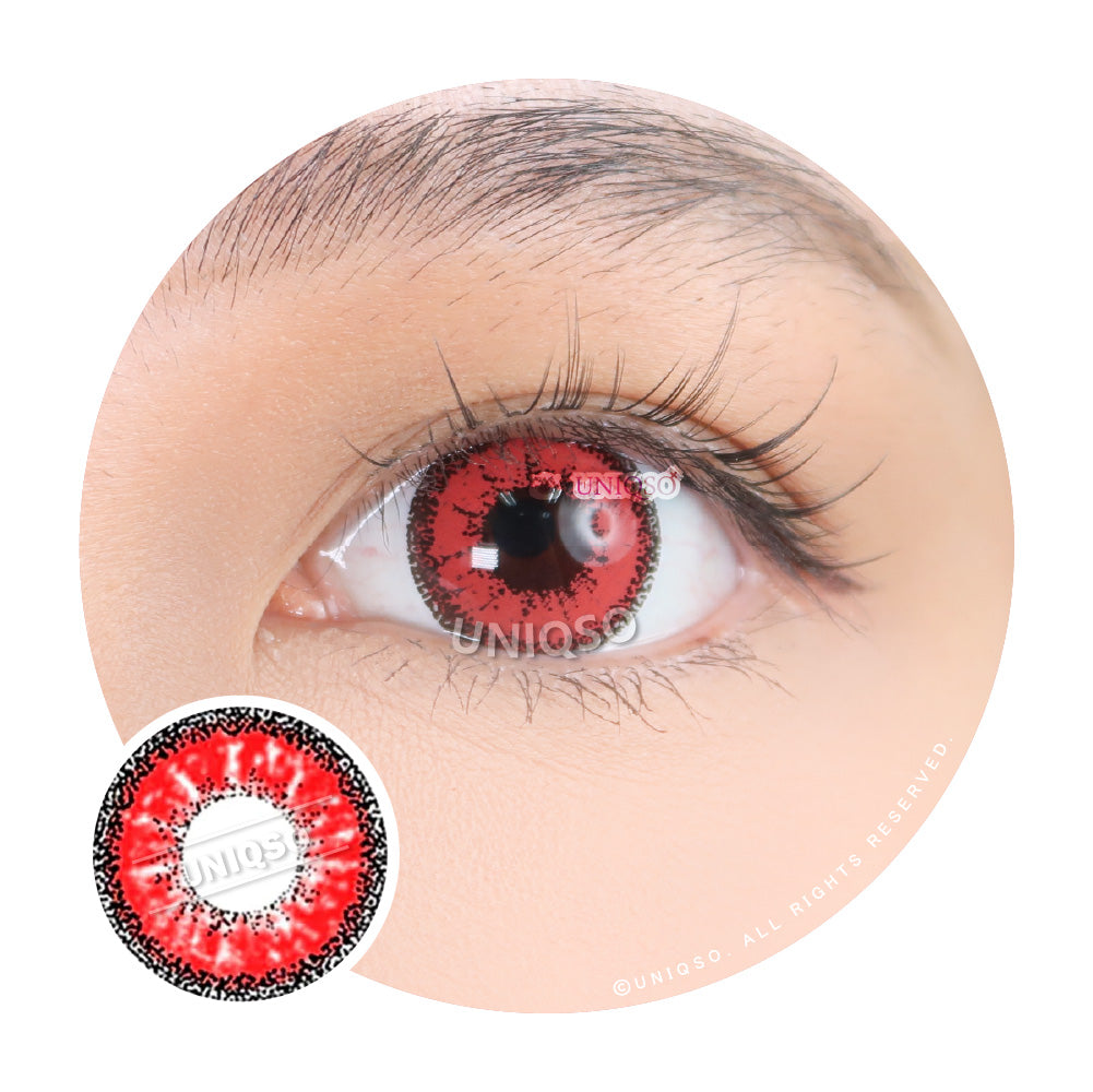 Kazzue Vivid Brilliant Red (1 lens/pack)-Colored Contacts-UNIQSO Canada