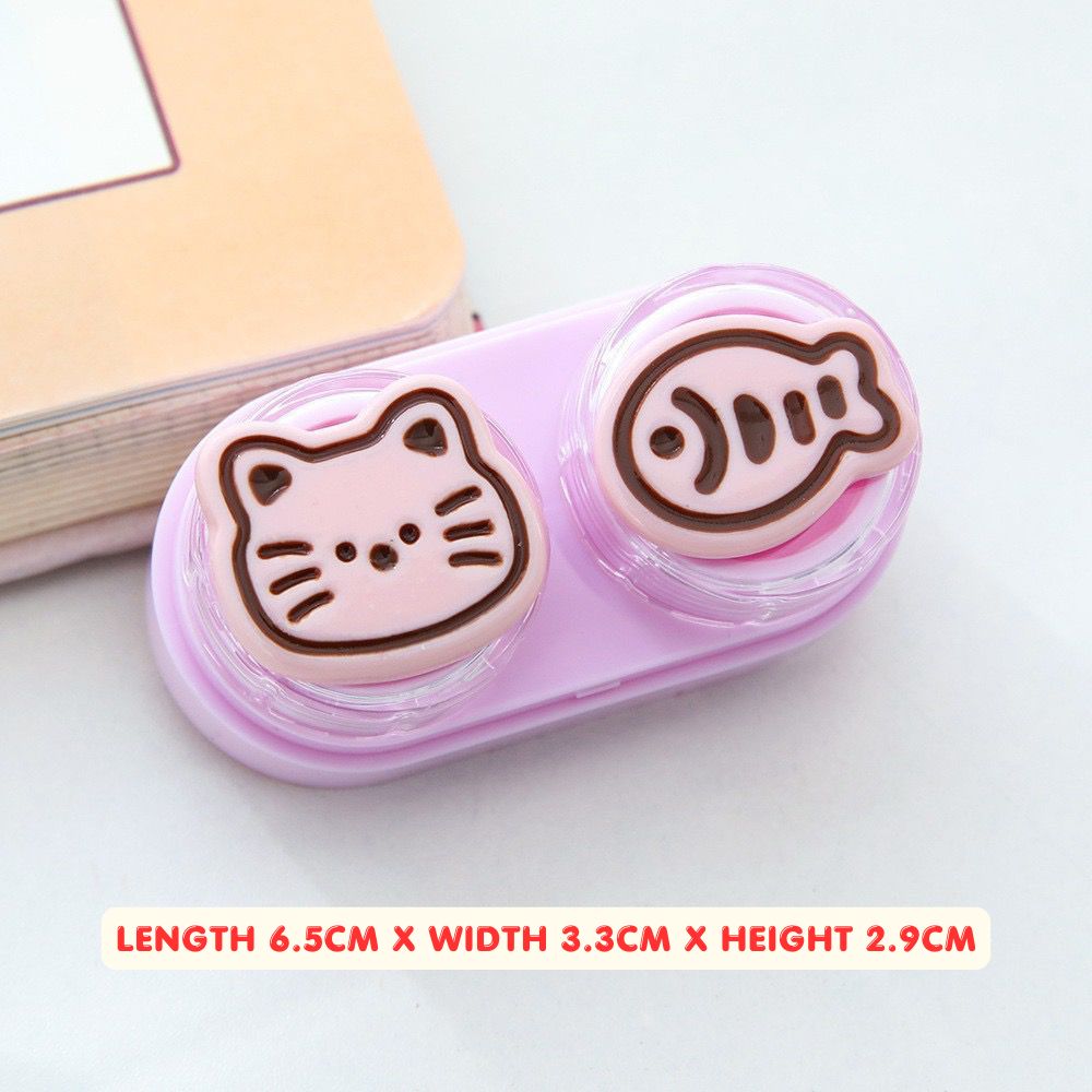 Lens Case Travel Kit - Cute Kitty-Lens Case-UNIQSO Canada