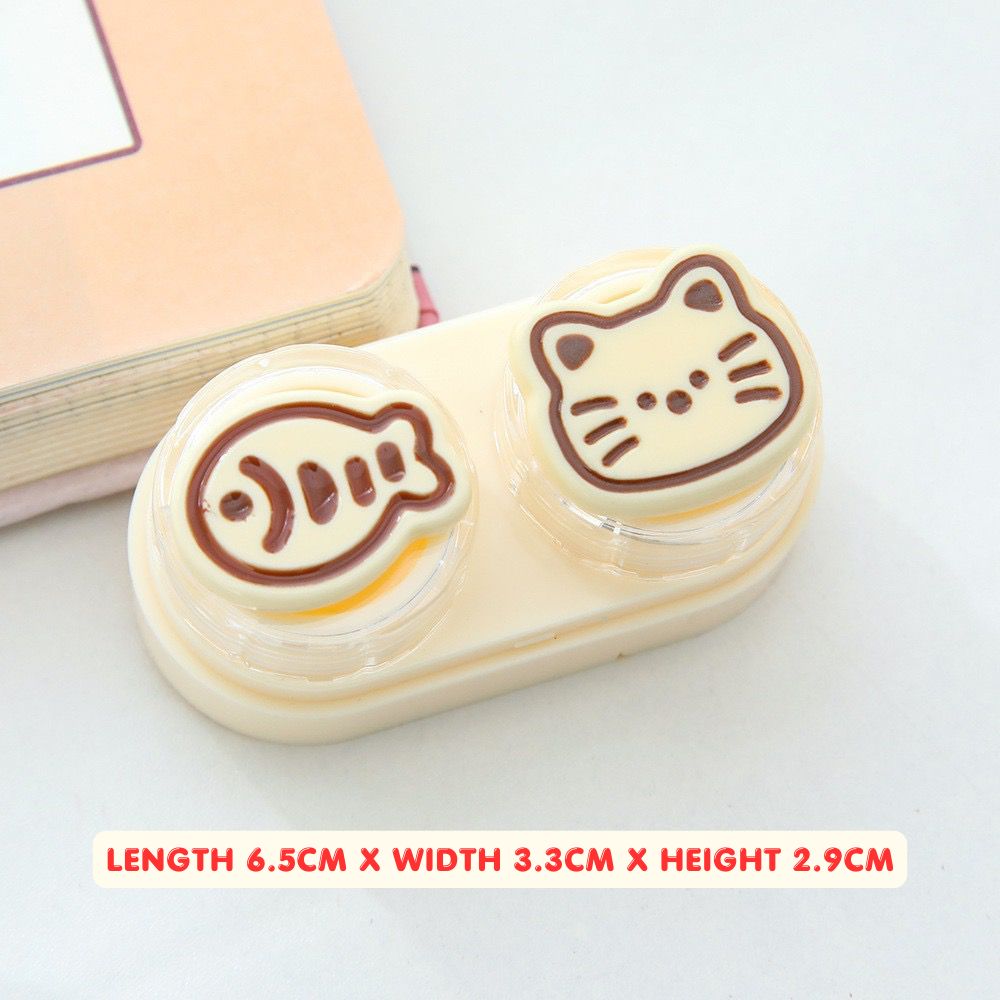 Lens Case Travel Kit - Cute Kitty-Lens Case-UNIQSO Canada