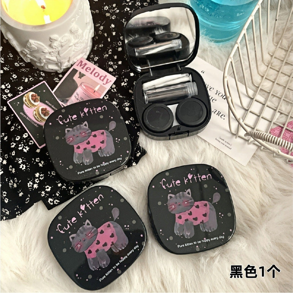 Lens Case Travel Kit - Happy Cute Kitten-Lens Case-UNIQSO Canada