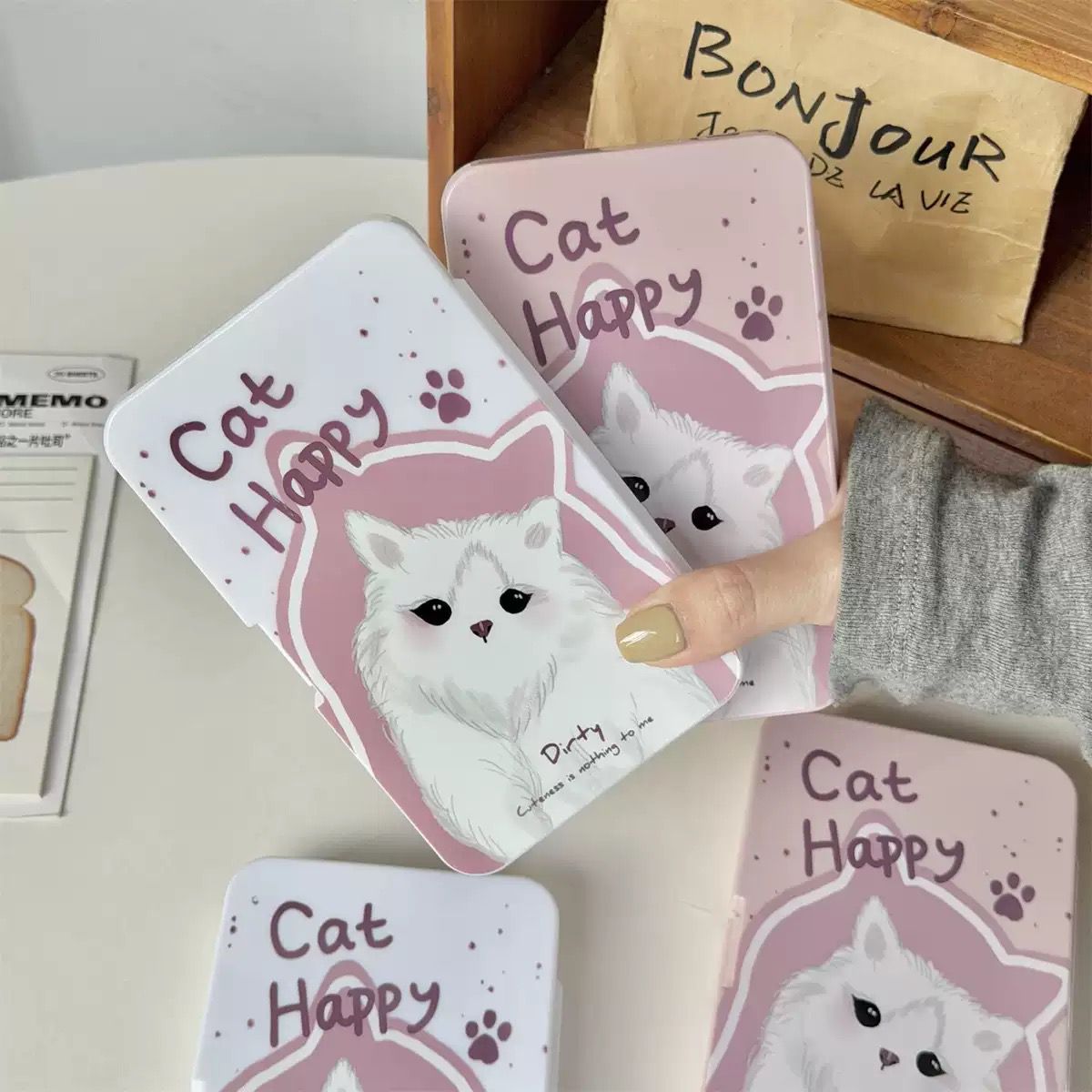 Lens Case Travel Kit - Happy Kitty-Lens Case-UNIQSO Canada