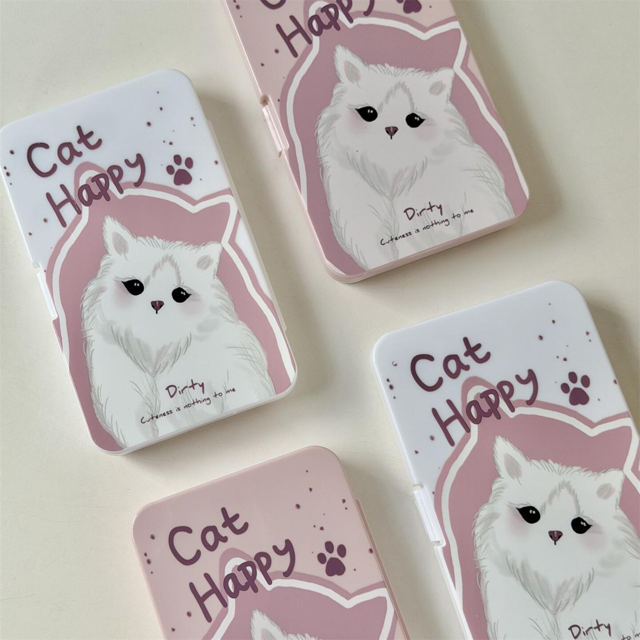 Lens Case Travel Kit - Happy Kitty-Lens Case-UNIQSO Canada