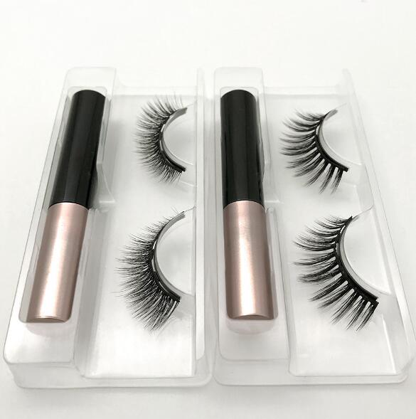Natural Long Faux Mink Magnetic Eyelashes With Eyeliner-Magnetic Eyelash-UNIQSO Canada