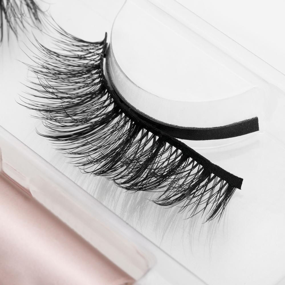 Natural Long Faux Mink Magnetic Eyelashes With Eyeliner-Magnetic Eyelash-UNIQSO Canada