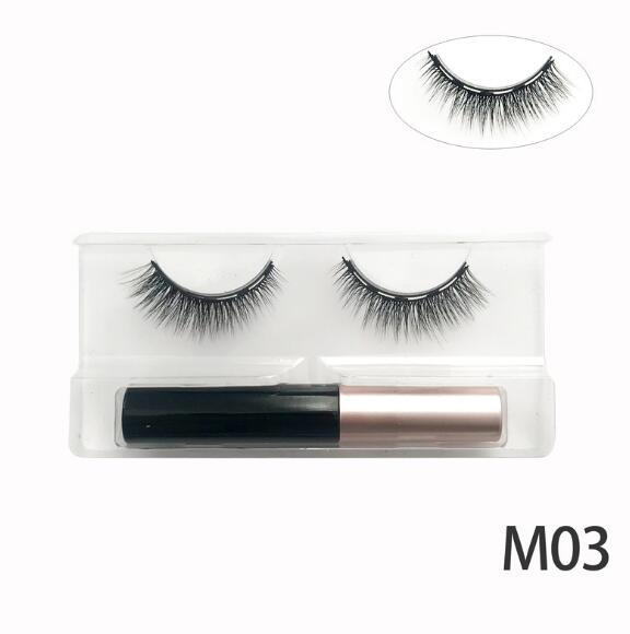 Natural Long Faux Mink Magnetic Eyelashes With Eyeliner-Magnetic Eyelash-UNIQSO Canada