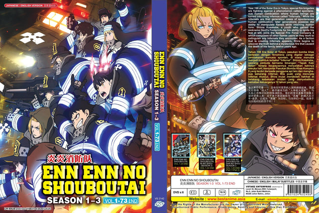 Original DVD - Enn Enn no Shouboutai Season 1-3 Vol.1-73 End-DVD-UNIQSO Canada
