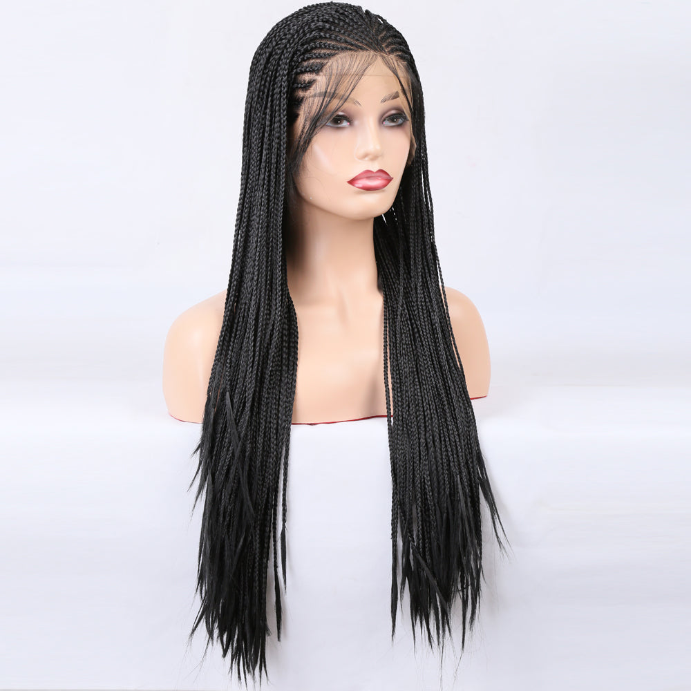 Premium Wig - Elvira Front Lace Long Braided Wigs-Lace Front Wig-UNIQSO Canada
