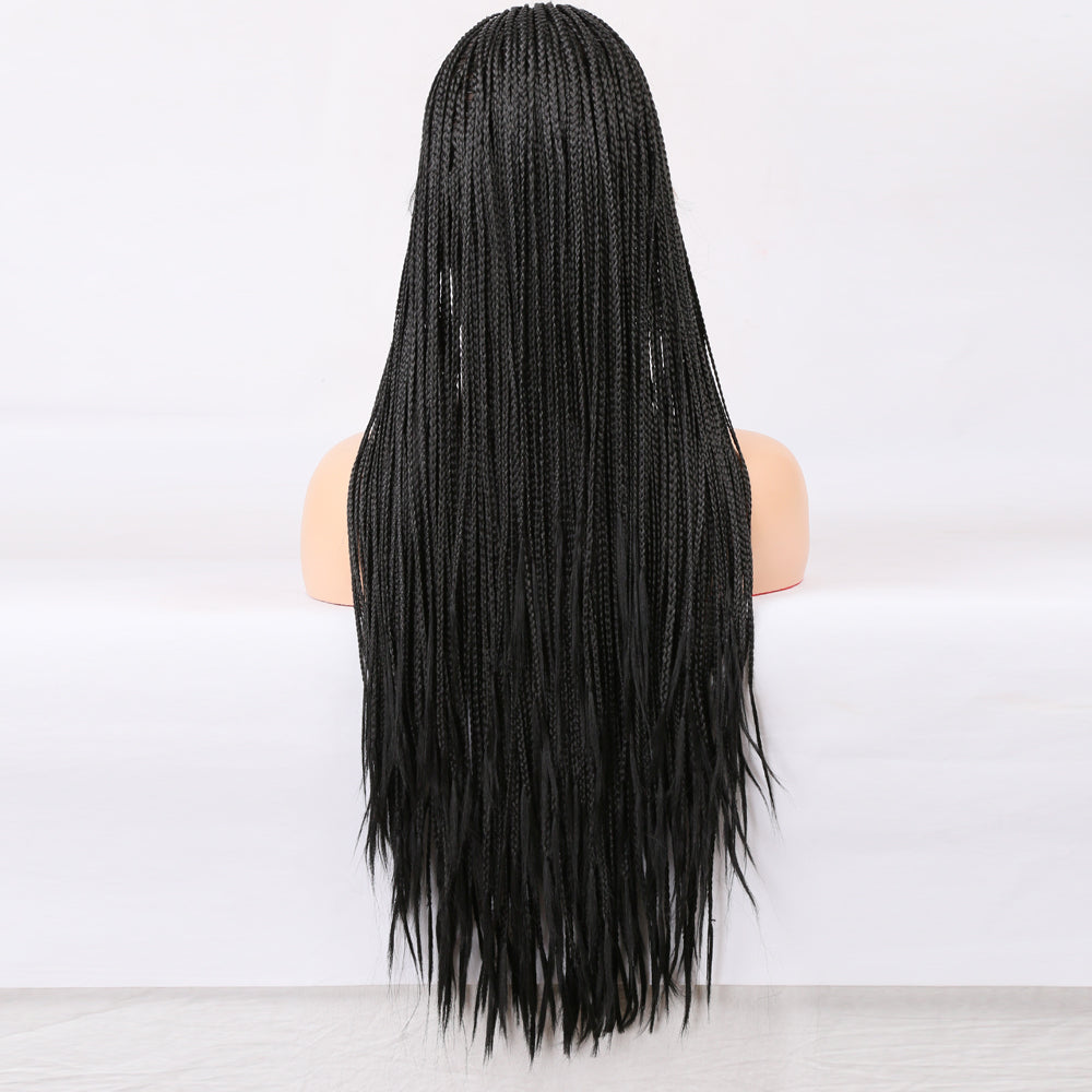 Premium Wig - Elvira Front Lace Long Braided Wigs-Lace Front Wig-UNIQSO Canada