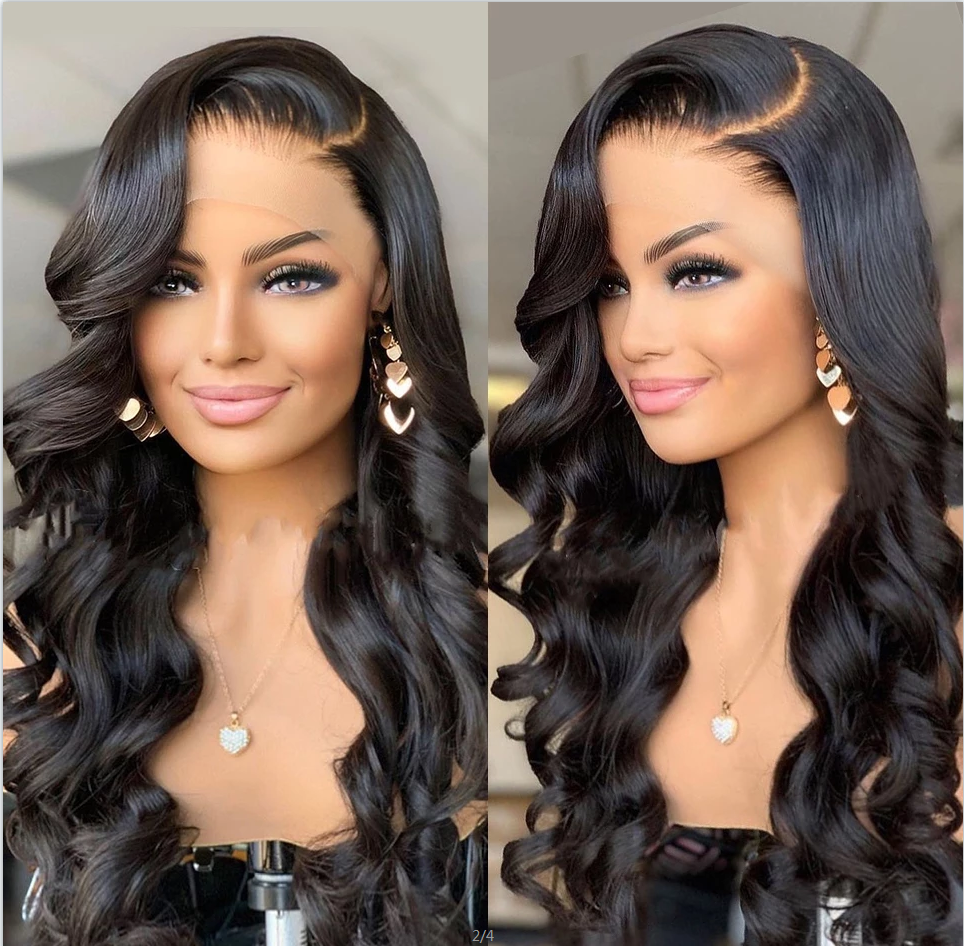 Premium Wig - Ravishing Butterfly Long Wave Black Brown Lace Front-Lace Front Wig-UNIQSO Canada
