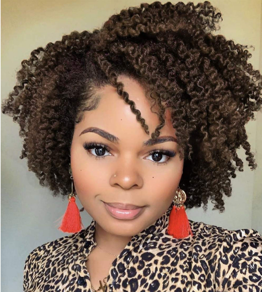 Premium Wig - Sheen Curls African Female Lace Wig-Lace Front Wig-UNIQSO Canada