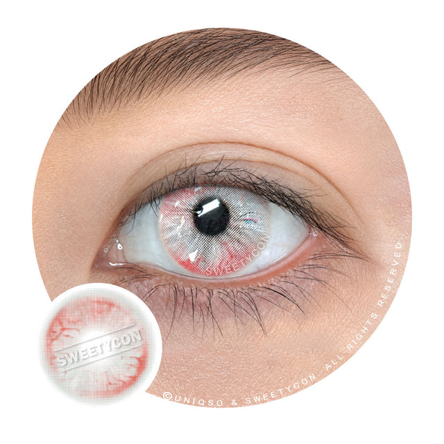 Sweety Crazy Hunger Red (1 lens/pack)-Crazy Contacts-UNIQSO Canada