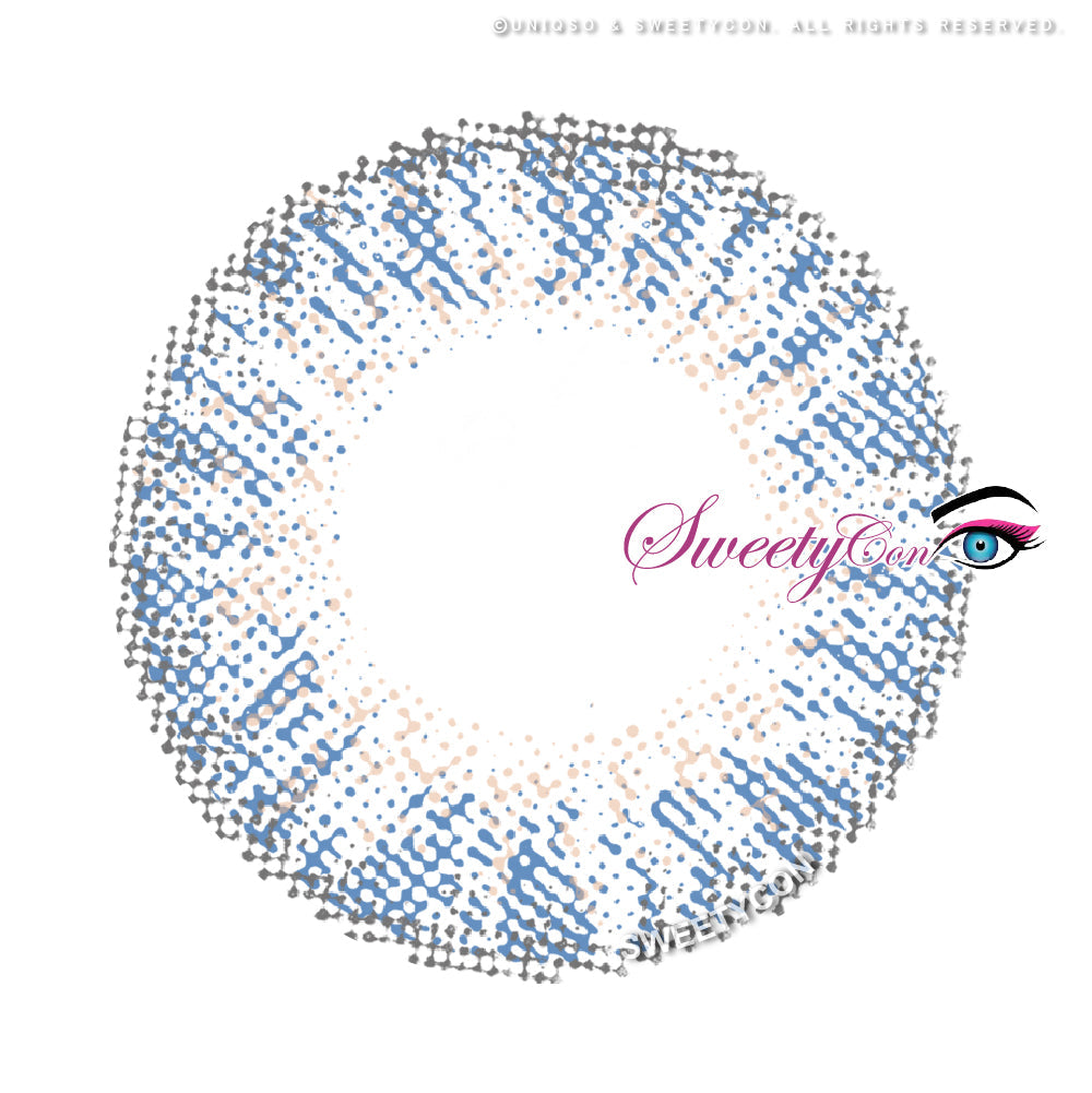 Sweety 3 Tones Blue Hazel colored contacts