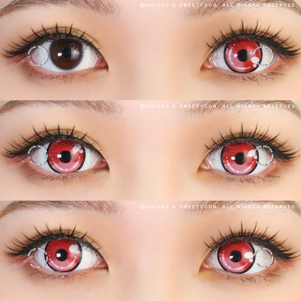 Sweety Anime 2 Red Pink (1 lens/pack)-Colored Contacts-UNIQSO Canada