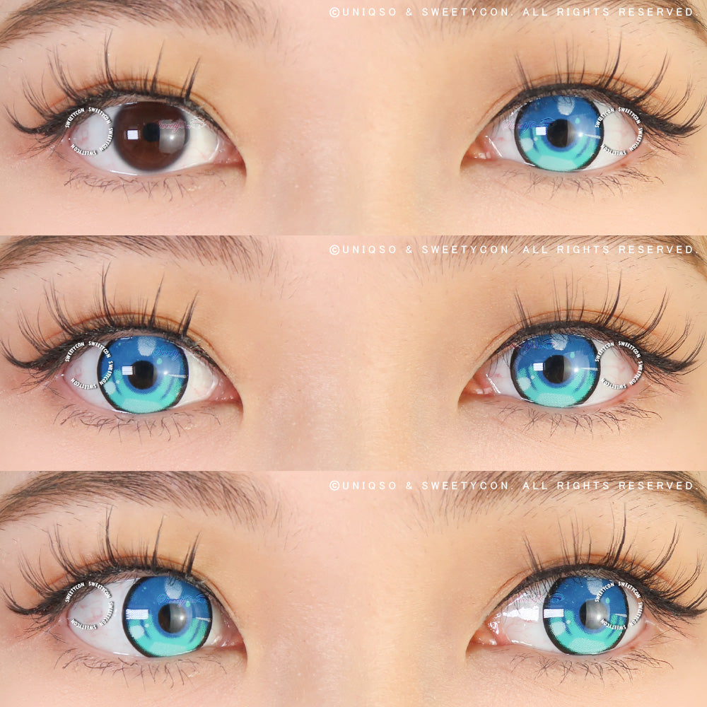 Sweety Anime 3 Blue (1 lens/pack)-Colored Contacts-UNIQSO Canada