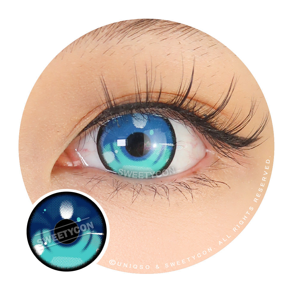 Sweety Anime 3 Blue (1 lens/pack)-Colored Contacts-UNIQSO Canada