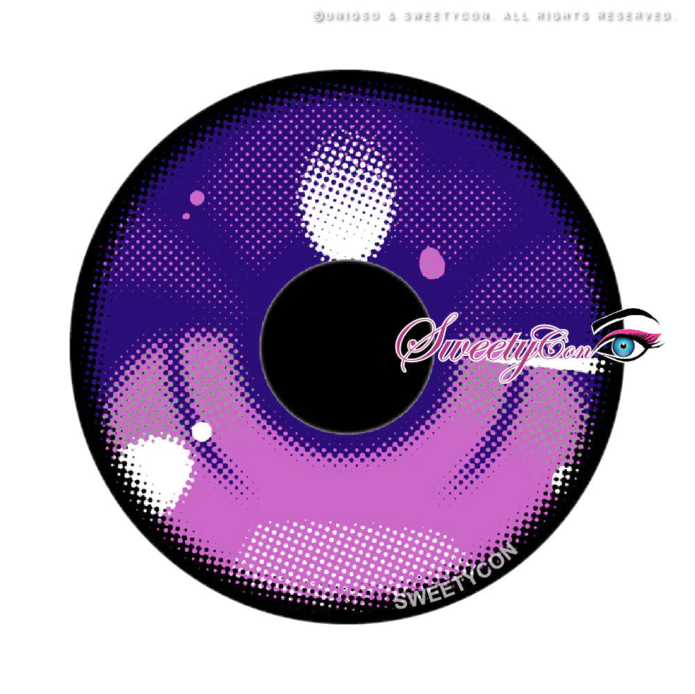 Sweety Anime 3 Violet (1 lens/pack)-Colored Contacts-UNIQSO Canada