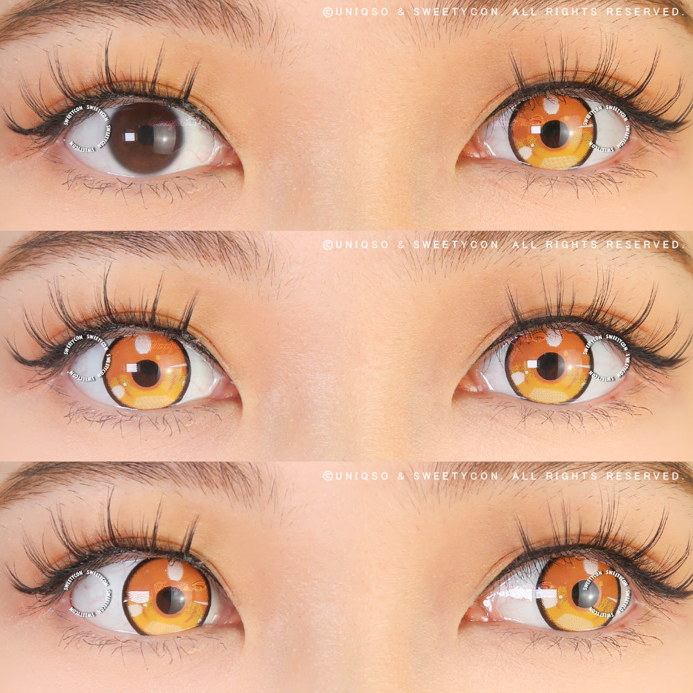 Sweety Anime 3 Yellow (1 lens/pack)-Colored Contacts-UNIQSO Canada