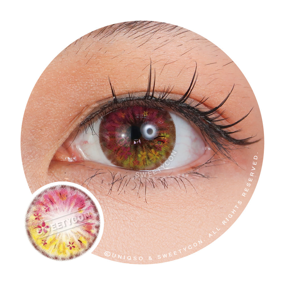 Sweety Anime Flower Pink (1 lens/pack)-Colored Contacts-UNIQSO Canada
