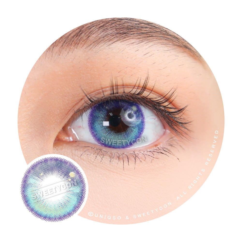 Sweety Anime Tear Blue (1 lens/pack)-Colored Contacts-UNIQSO Canada
